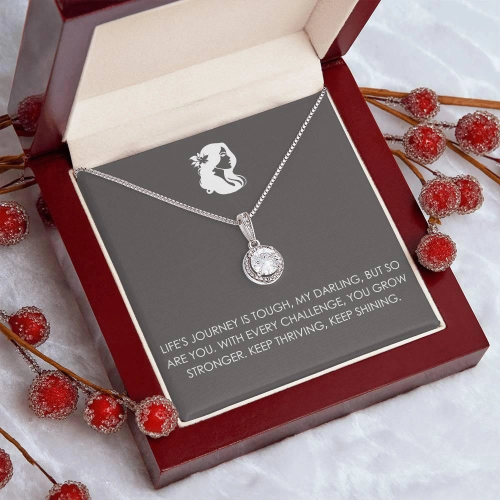 Eternal Hope: Grow Stronger, Shine Brighter. Forever in Bloom Necklace.